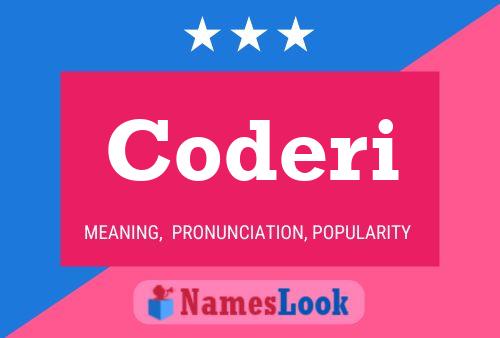 Coderi Name Poster