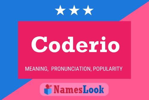 Coderio Name Poster