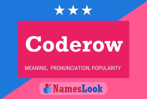 Coderow Name Poster