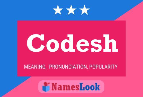 Codesh Name Poster