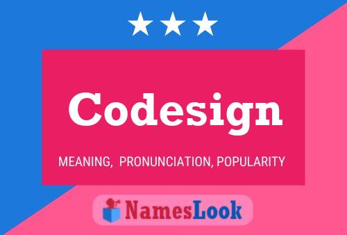 Codesign Name Poster