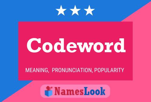 Codeword Name Poster