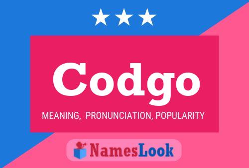 Codgo Name Poster