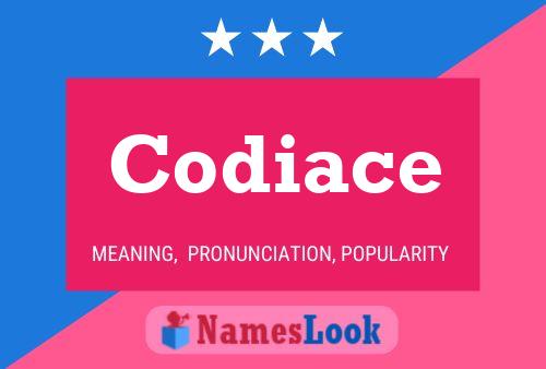 Codiace Name Poster