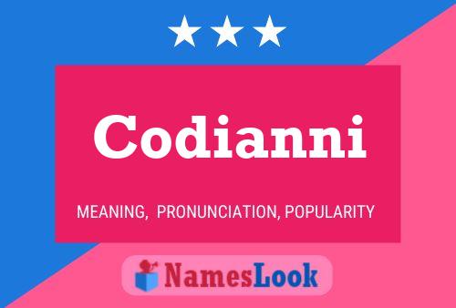 Codianni Name Poster