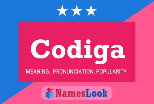 Codiga Name Poster