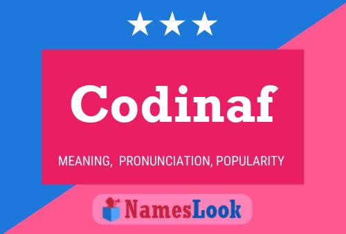 Codinaf Name Poster