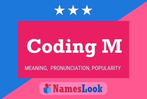 Coding M Name Poster