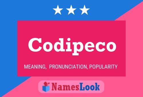 Codipeco Name Poster