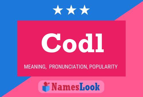 Codl Name Poster