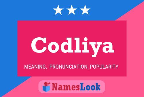 Codliya Name Poster