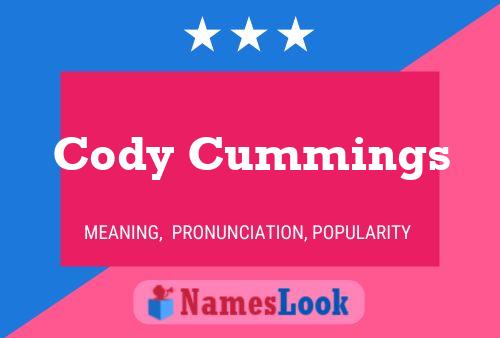 Cody Cummings Name Poster