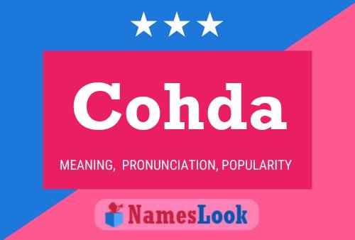 Cohda Name Poster