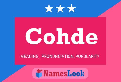 Cohde Name Poster