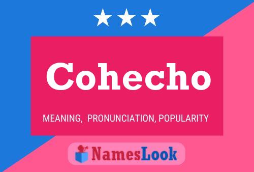 Cohecho Name Poster