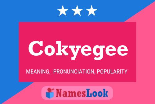 Cokyegee Name Poster