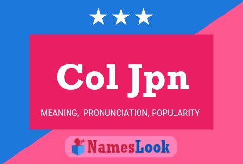 Col Jpn Name Poster