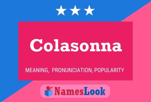 Colasonna Name Poster