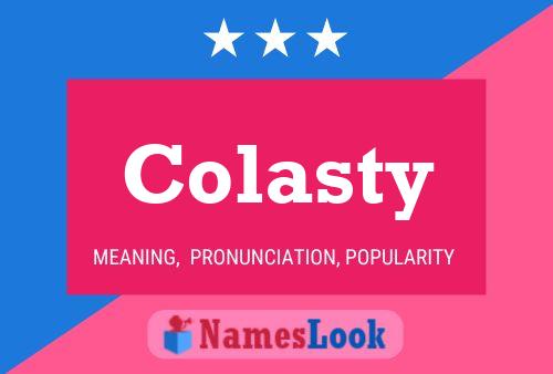 Colasty Name Poster