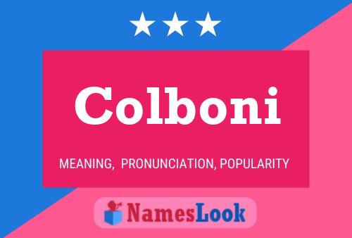 Colboni Name Poster