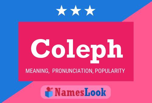 Coleph Name Poster