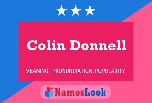 Colin Donnell Name Poster