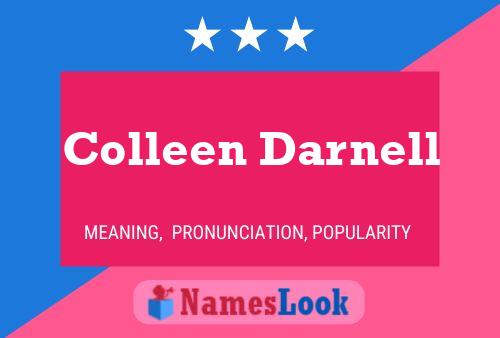 Colleen Darnell Name Poster