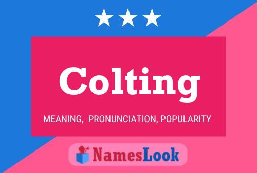 Colting Name Poster