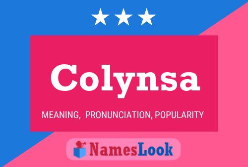 Colynsa Name Poster