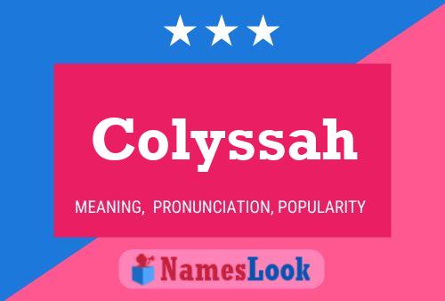 Colyssah Name Poster