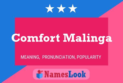 Comfort Malinga Name Poster