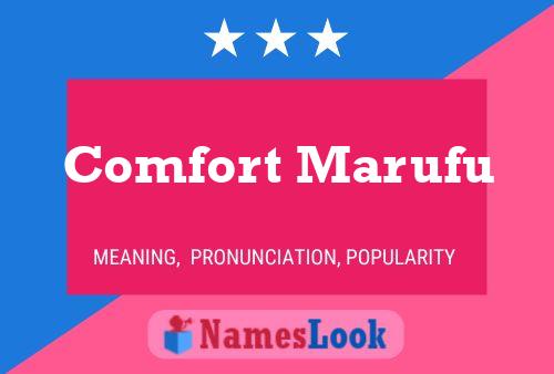 Comfort Marufu Name Poster