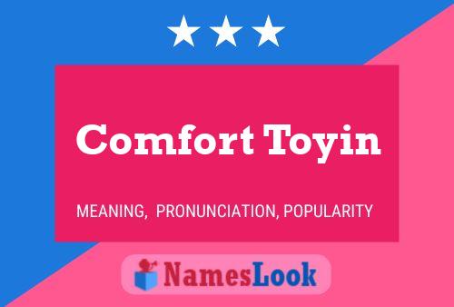 Comfort Toyin Name Poster