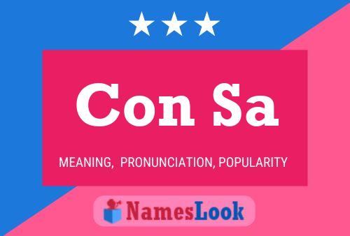 Con Sa Name Poster