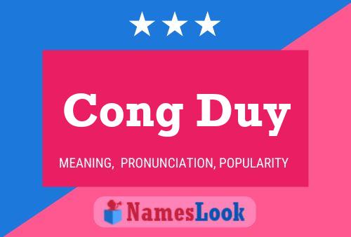 Cong Duy Name Poster