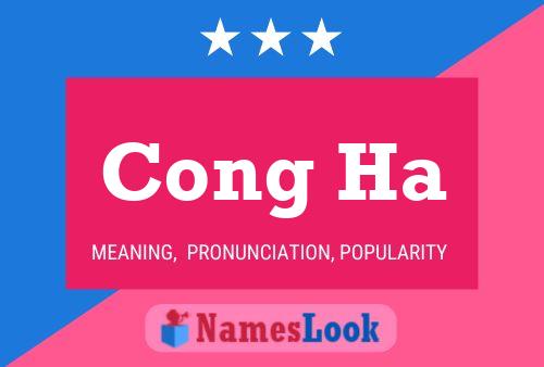 Cong Ha Name Poster