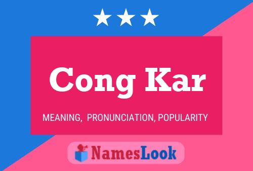 Cong Kar Name Poster