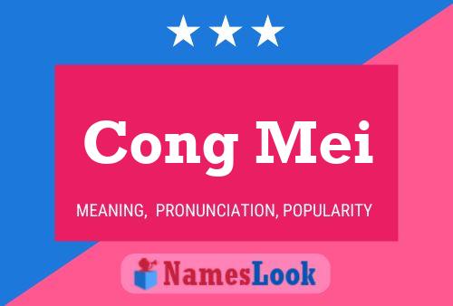 Cong Mei Name Poster