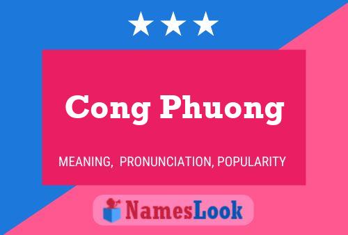 Cong Phuong Name Poster