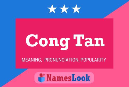 Cong Tan Name Poster