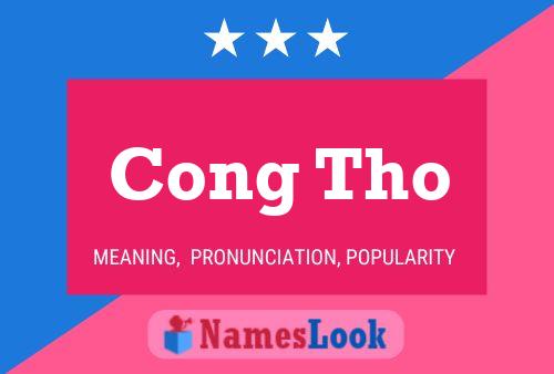 Cong Tho Name Poster