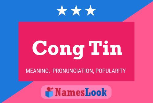 Cong Tin Name Poster