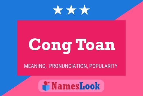 Cong Toan Name Poster