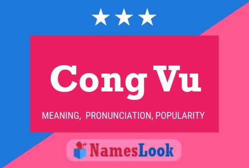 Cong Vu Name Poster