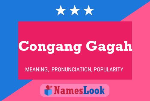 Congang Gagah Name Poster