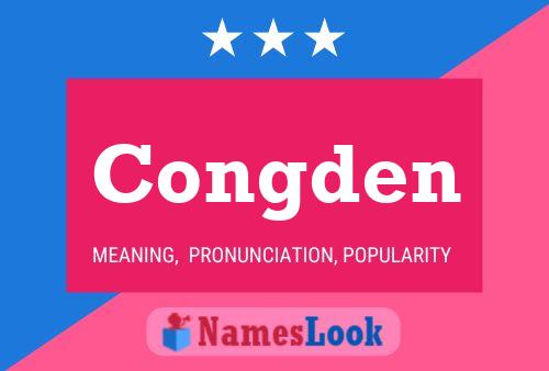 Congden Name Poster