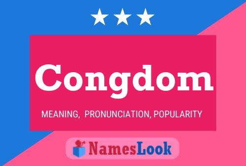 Congdom Name Poster