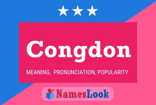 Congdon Name Poster