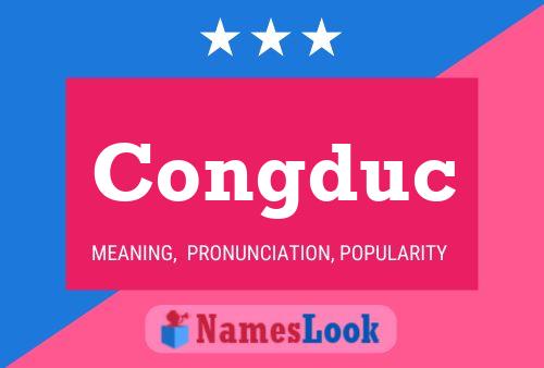 Congduc Name Poster