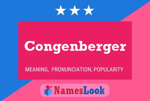 Congenberger Name Poster